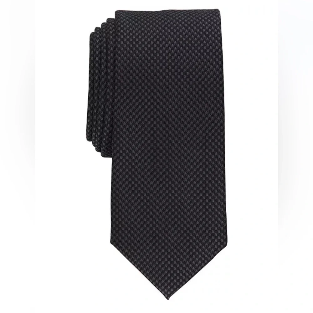 Alfani Men's Dove Slim Tie, Created for Macy's - Black